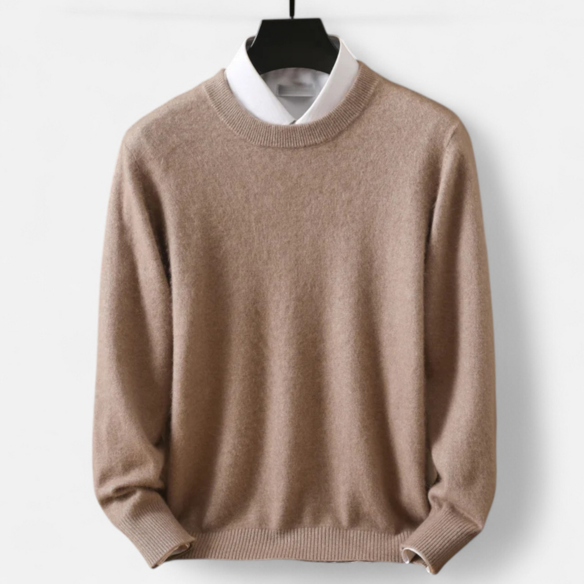 Men’s Timeless Heritage Knit Cashmere Sweater for Cold Weather