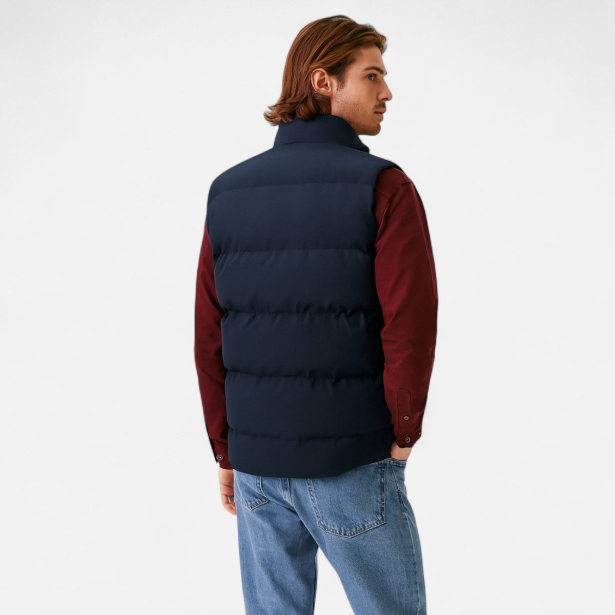 Practical Soft Fleece Warm Layered Winter Vest for Men