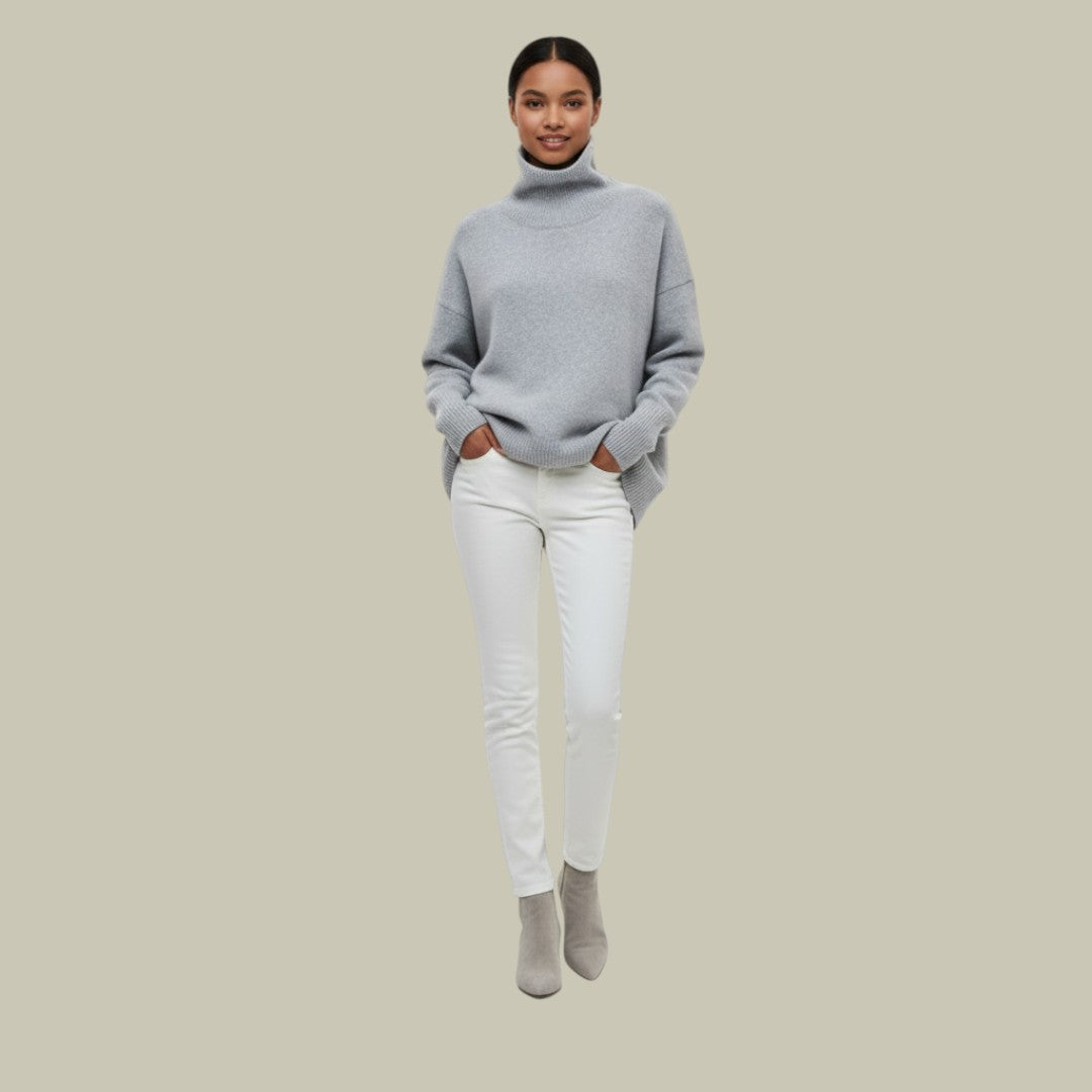 Women’s Loose Fit Winter Jumper Oversized Warm Turtleneck