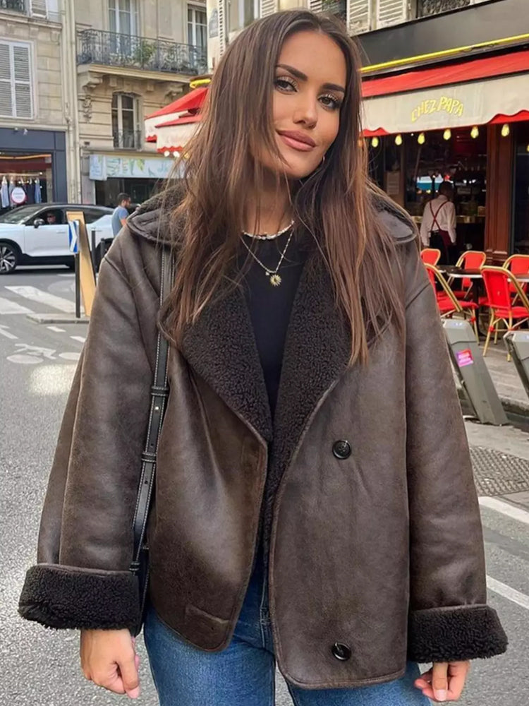 Women’s Modern Jacket Warm Casual Coat