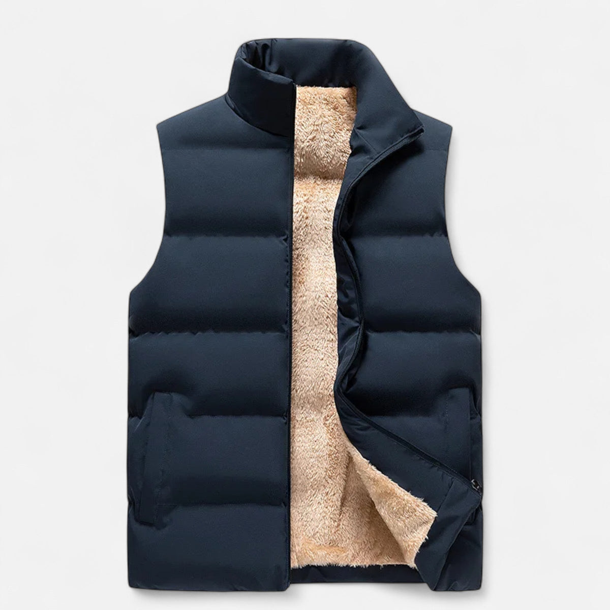 Practical Soft Fleece Warm Layered Winter Vest for Men