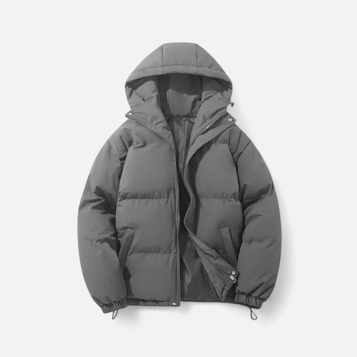 Versatile Insulated Unisex Hooded Thermal Puffer Jacket