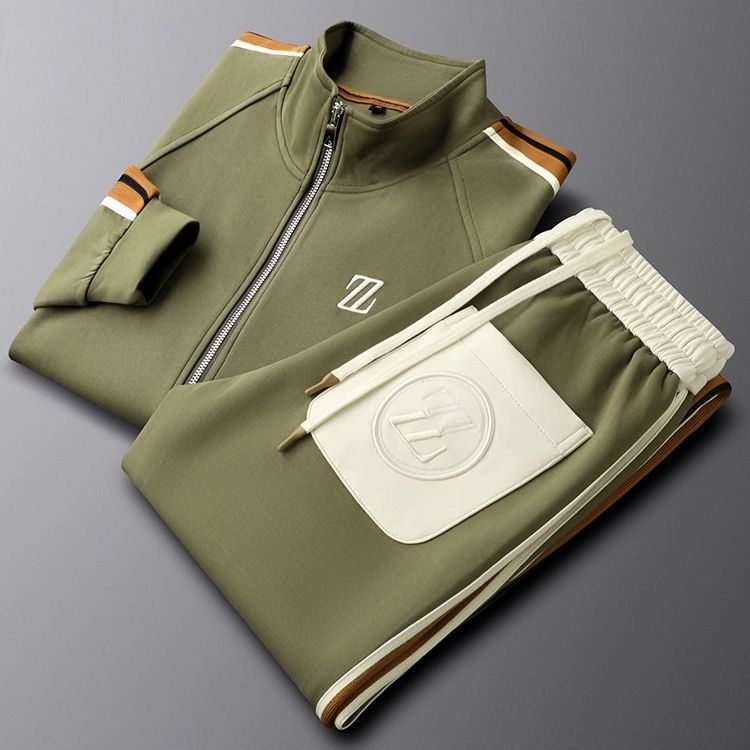 Men’s Sporty Outdoor Two Piece Tracksuit Set