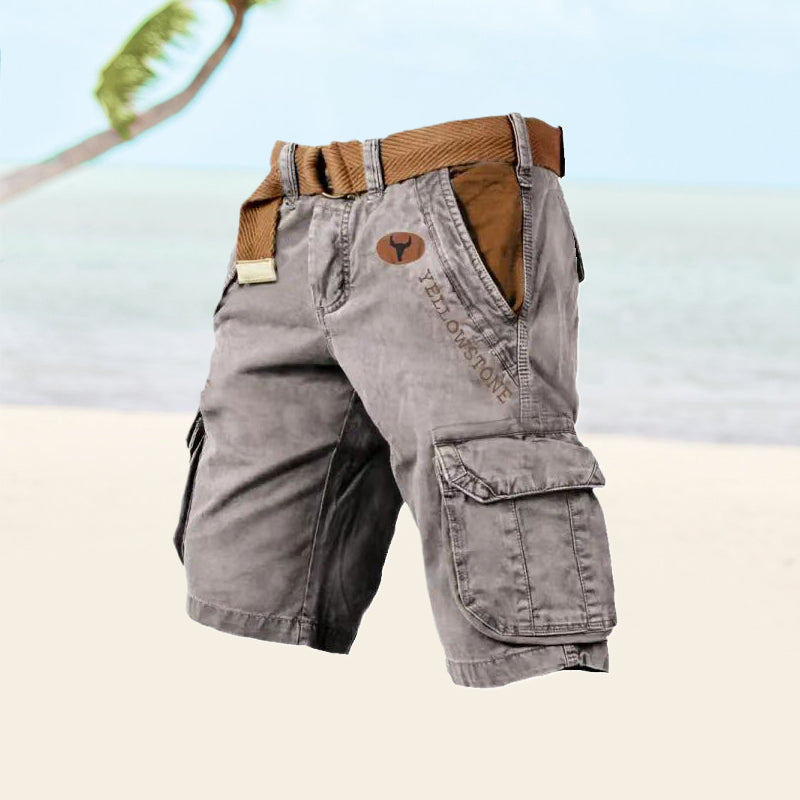 Men's Versatile Sleek Cargo Shorts with Ample Storage Pockets