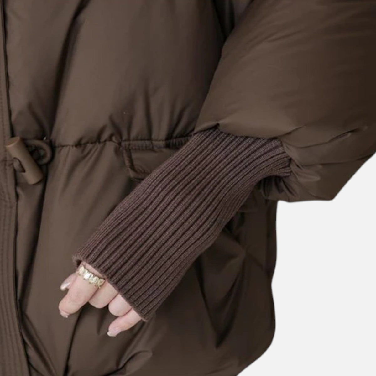 Women’s Versatile Fur-Collar Down Winter Jacket with Thick design