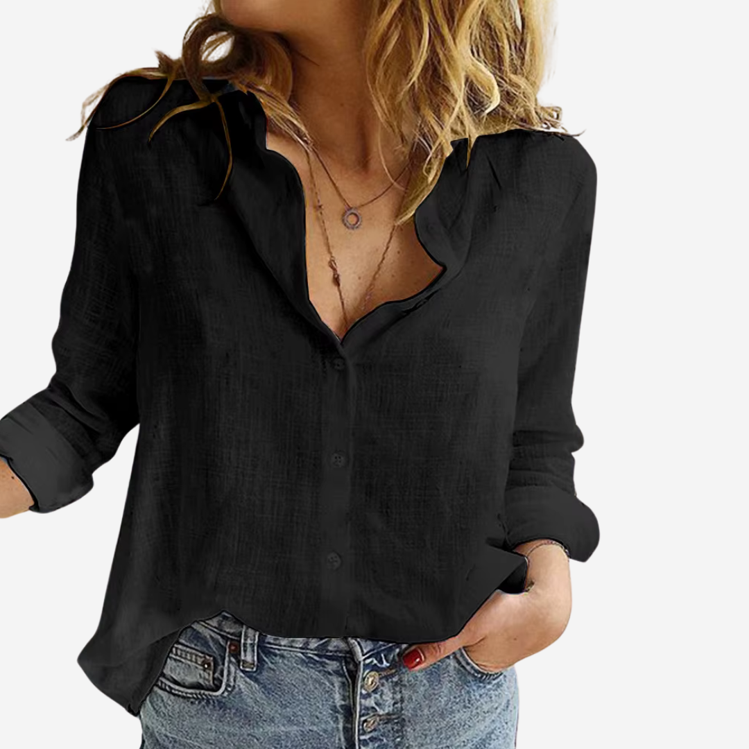 Timeless Relaxed-Fit Elegance Casual Blouse for Women