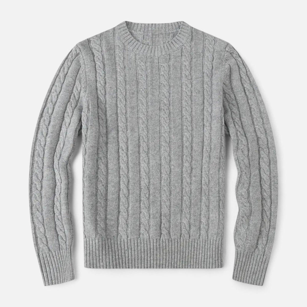 Timeless Men’s Winter Blend Sweater with Round Neckline