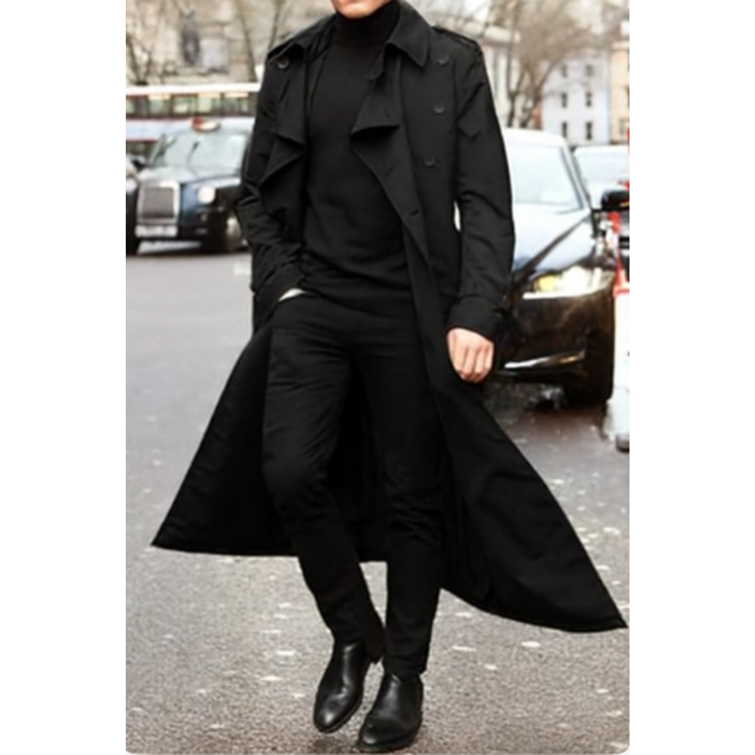 Men's Practical Waterproof Long Weather Protection Trench Coat