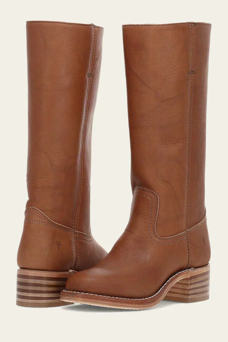 Women’s Mid Calf Western Boots with Block Heel