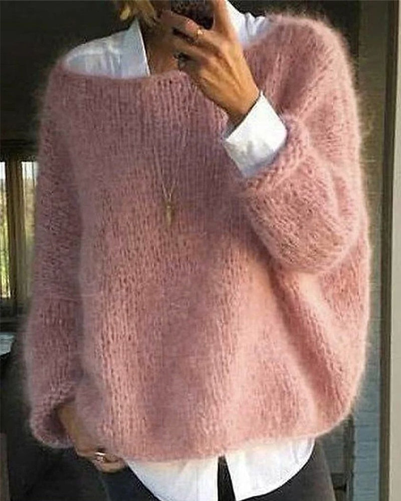 Women's Fashion Warm Knitted Jumper – Ideal for Cold Season