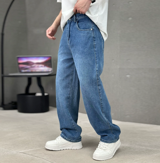 Men's Functional Sleek Fashion Straight Leg Jeans